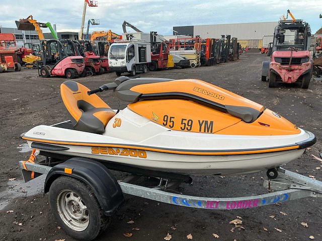 2004 brp bombardier sea.doo waterscooter met trailer - afbeelding 8 van  20