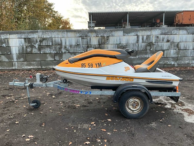 2004 brp bombardier sea.doo waterscooter met trailer - afbeelding 7 van  20