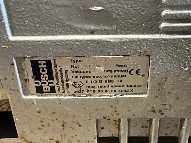 2004 busch r5 re 0016 b p04 vacuümpomp - afbeelding 5 van  5
