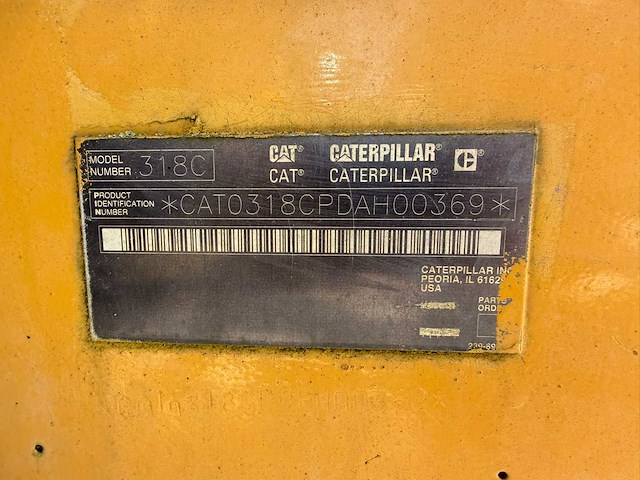 2004 caterpillar 318c rupsgraafmachine - afbeelding 10 van  16