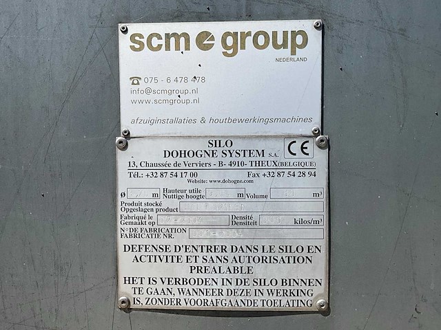 2004 dohogne system houtspanen silo 60m3 (c) - afbeelding 6 van  16