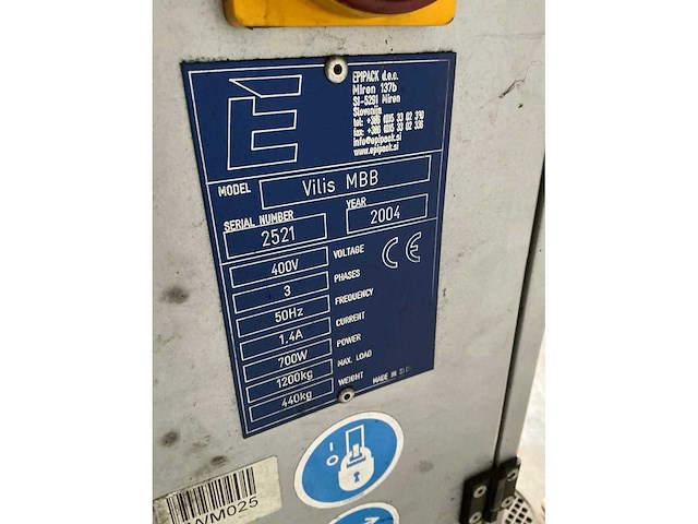 2004 epipack vilis mbb palletfoliewikkelaar - afbeelding 5 van  8
