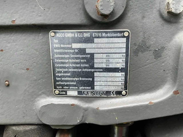 2004 fendt 714 vierwielaangedreven landbouwtractor - afbeelding 9 van  48
