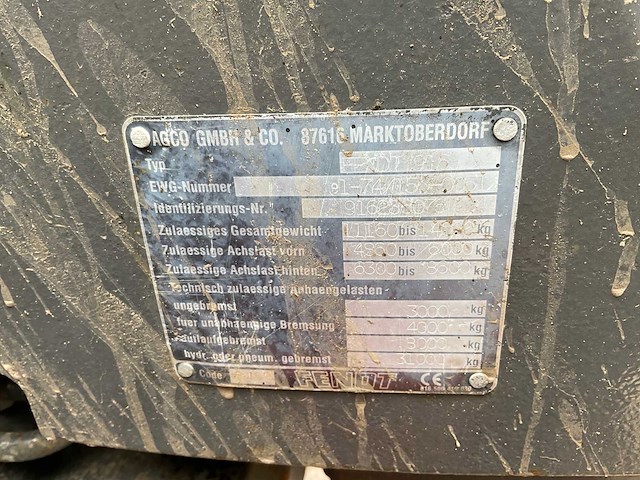 2004 fendt 916 vario tms vierwielaangedreven landbouwtractor - afbeelding 40 van  45