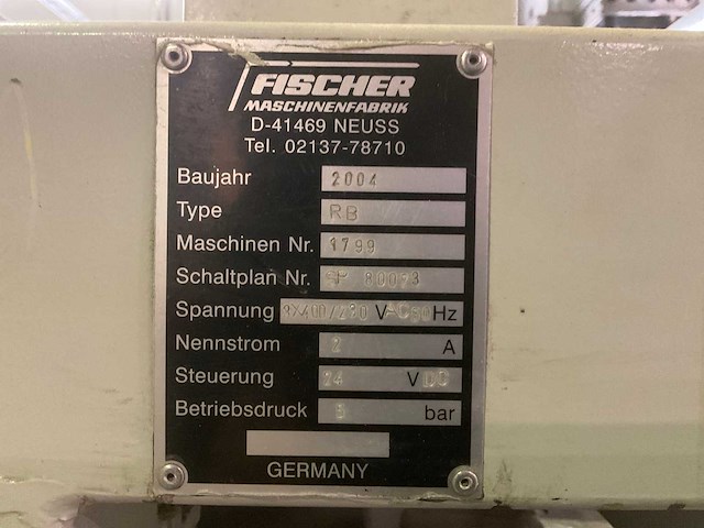 2004 fischer machinenfabrik rb rollenbaan - afbeelding 5 van  5