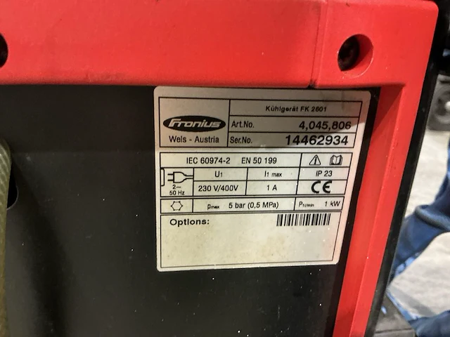 2004 fronius transtig 3000 g/f tig lasmachine - afbeelding 8 van  8