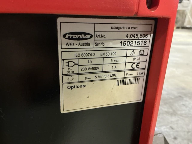 2004 fronius transtig 3000 g/f tig lasmachine - afbeelding 8 van  8