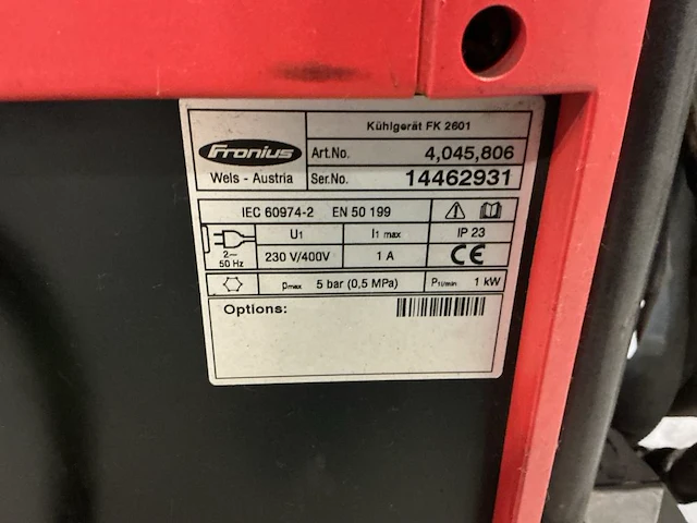 2004 fronius transtig 3000 g/f tig lasmachine - afbeelding 8 van  8