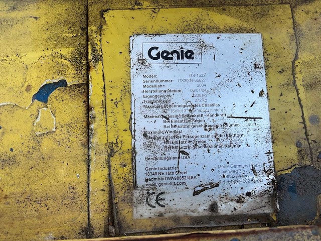 2004 genie gs1532 hoogwerker - afbeelding 4 van  10