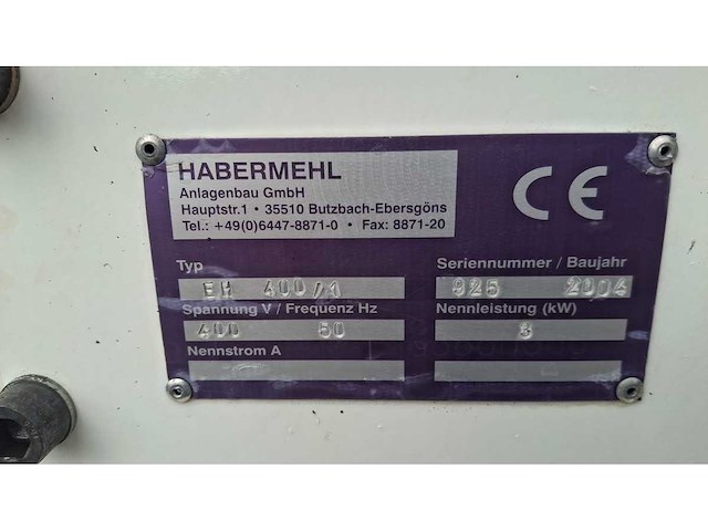 2004 habermehl eh 400/1 shredder - afbeelding 3 van  3