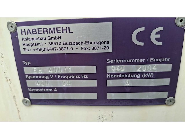 2004 habermehl eh 400/1 shredder - afbeelding 3 van  3
