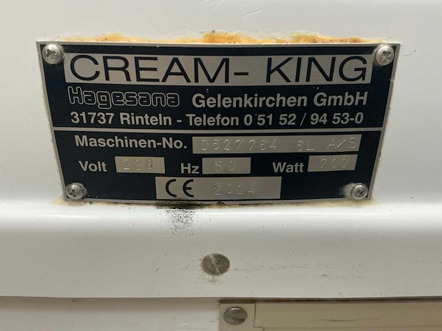 2004 hagesana cream king slagroommachine - afbeelding 4 van  5