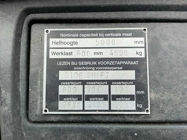 2004 hyster h4.00xms-6 vorkheftruck diesel - afbeelding 8 van  16