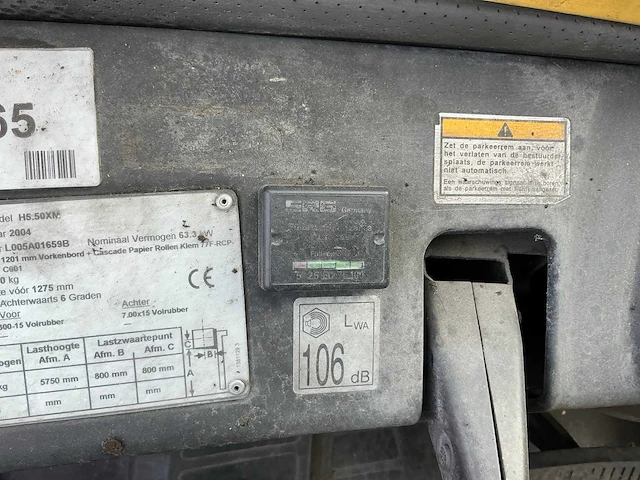 2004 hyster h5.50xm vorkheftruck - afbeelding 31 van  33