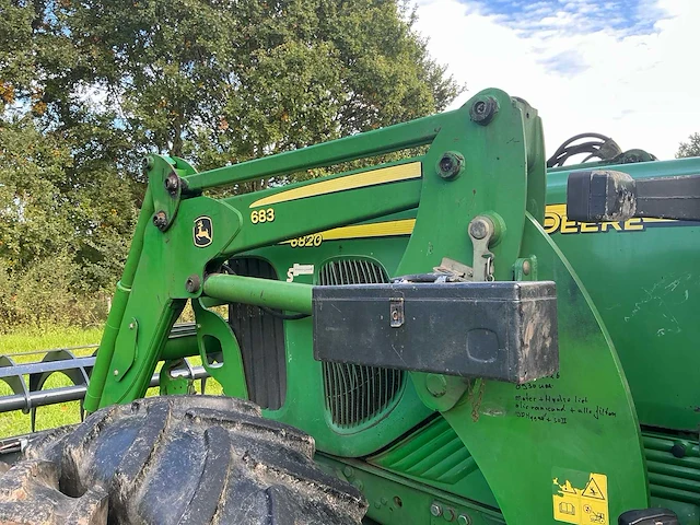 2004 john deere 6820 – autoquad – tls – john deere 683 voorlader – inter-tech bak – dubbellucht - afbeelding 16 van  40