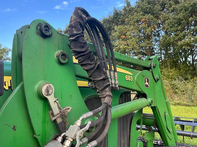 2004 john deere 6820 – autoquad – tls – john deere 683 voorlader – inter-tech bak – dubbellucht - afbeelding 9 van  32