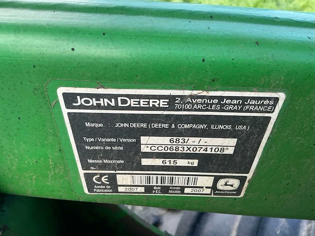 2004 john deere 6820 – autoquad – tls – john deere 683 voorlader – inter-tech bak – dubbellucht - afbeelding 17 van  32