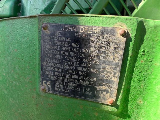 2004 john deere 7820 vierwielaangedreven landbouwtractor - afbeelding 20 van  27