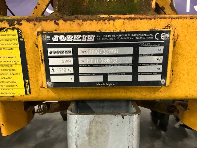 2004 joskin 6880/32mah akker- en graslandbemester - afbeelding 4 van  14
