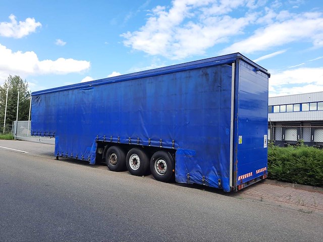 2004 kempf sp35/3 dieplader oplegger schuifzeil - afbeelding 2 van  12