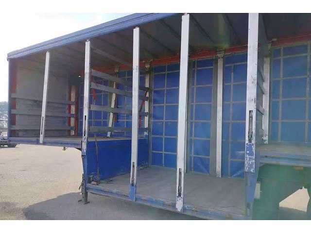 2004 kempf sp35/3 dieplader oplegger schuifzeil - afbeelding 7 van  12