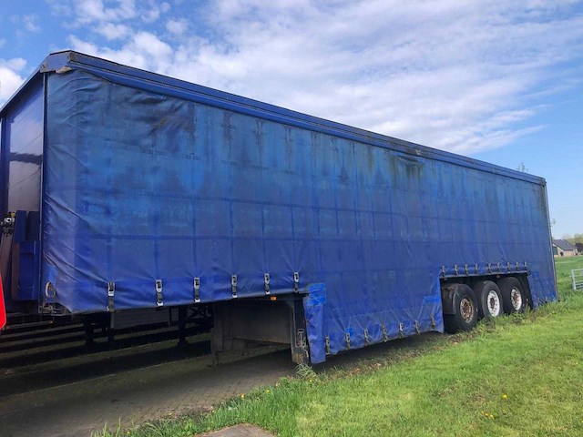 2004 kempf sp35/3 dieplader oplegger schuifzeil - afbeelding 9 van  12