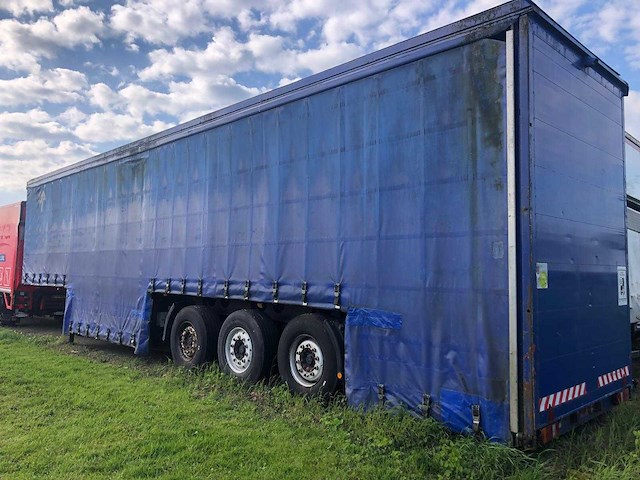 2004 kempf sp35/3 dieplader oplegger schuifzeil - afbeelding 12 van  12