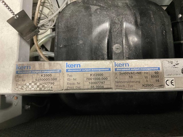 2004 kern k2500 enveloppen vulmachine - afbeelding 16 van  33