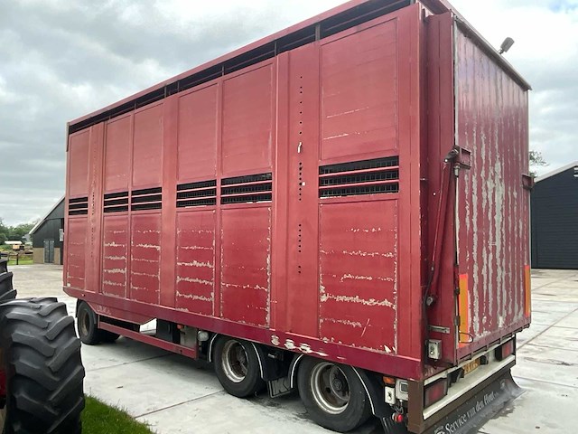 2004 kwb 3-assige veetrailer / veewagen - afbeelding 6 van  7