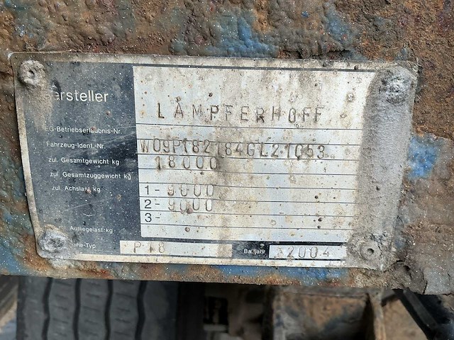 2004 lampterhoff p18 aanhangwagen - afbeelding 1 van  10