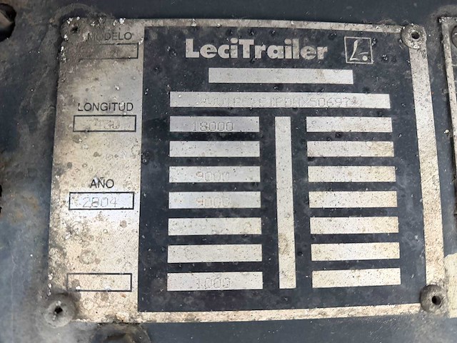 2004 lecitrailer transportwagen - afbeelding 20 van  22