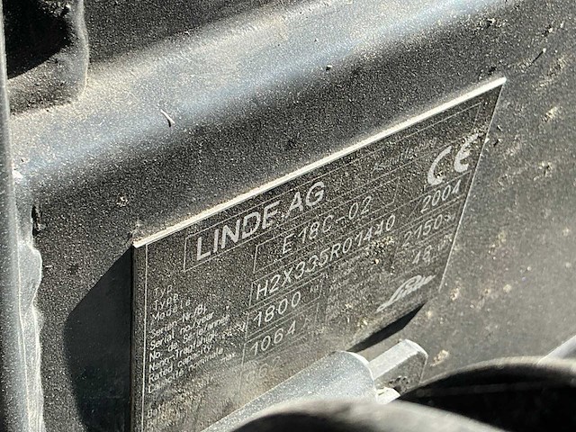 2004 linde e18c-02 1,8t accu vorkheftruck - afbeelding 8 van  25