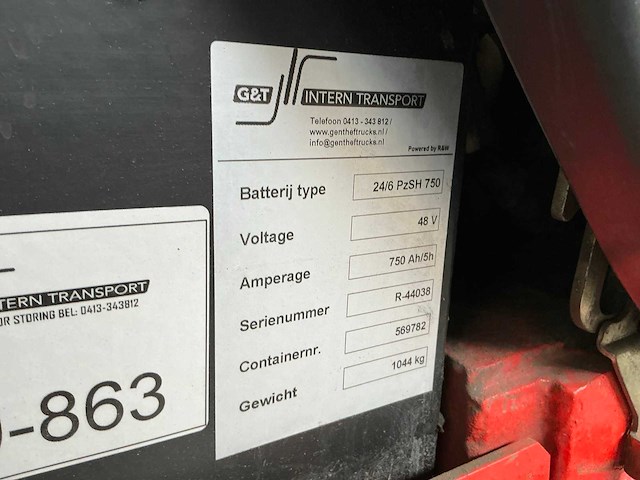 2004 linde e18c-02 1,8t accu vorkheftruck - afbeelding 14 van  25