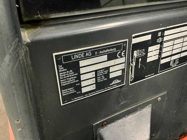 2004 linde e25-02 vorkheftruck - afbeelding 3 van  13