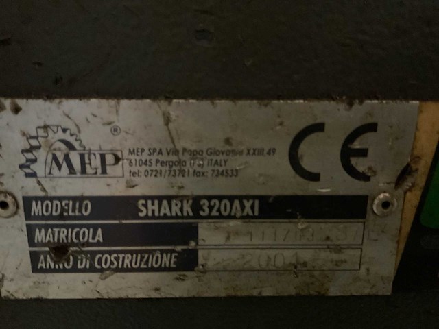 2004 mep shark 320axi horizontale bandzaagmachine - afbeelding 6 van  6