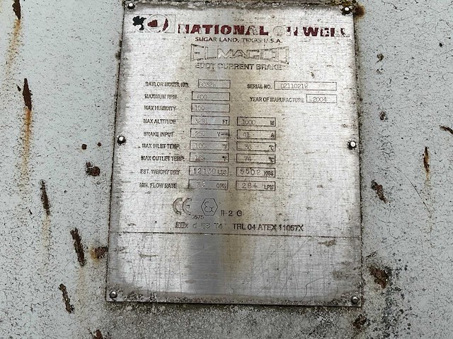 2004 national oilwell baylor 6032w wervelstroomrem - afbeelding 6 van  6
