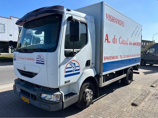 2004 renault vrachtwagen marktwagen met vangmuil - afbeelding 1 van  9