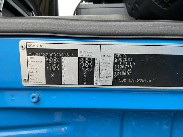 2004 scania r500 vrachtwagen - afbeelding 43 van  48