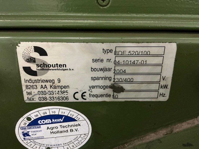 2004 schouten bde 520/100 doseerbunker - afbeelding 5 van  10