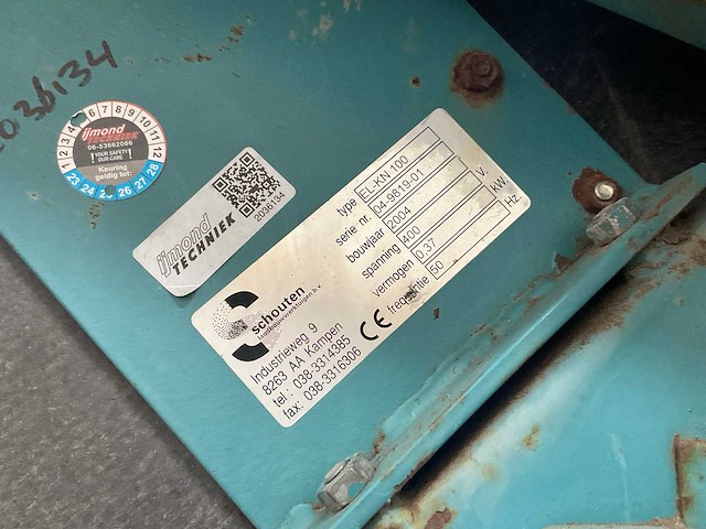 2004 schouten el-kn 100 elevator - afbeelding 8 van  8