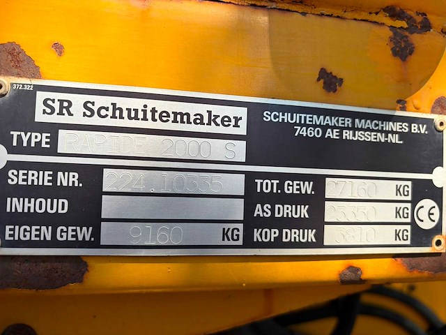 2004 schuitemaker rapide 2000s opraapwagen - afbeelding 28 van  28