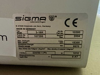 2004 sigma 3-16k centrifuge - afbeelding 6 van  6