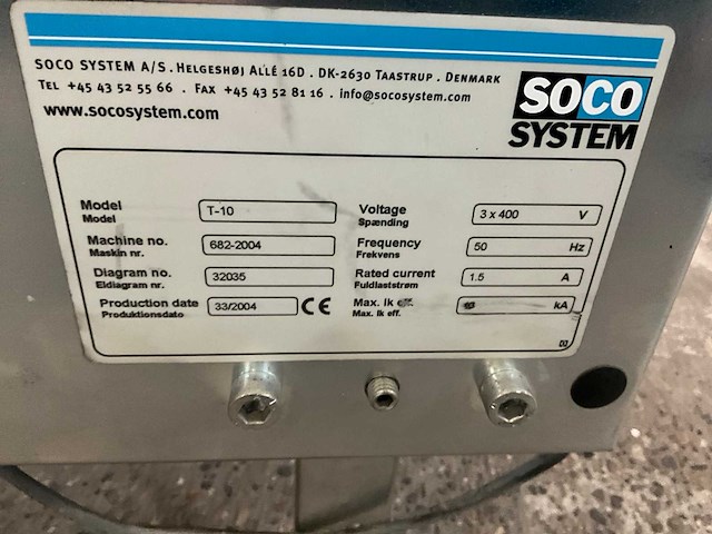 2004 soco system t10 dozensluitmachine - afbeelding 8 van  8