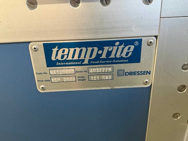 2004 temp-rite warmhoudkast - afbeelding 5 van  5