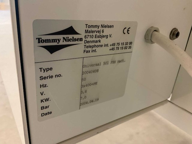 2004 tommy nielsen universal 501 fsx dubbele 6-voudige roterende sealmachine - afbeelding 5 van  5
