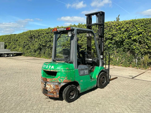 2004 toyota 7fdf25 vorkheftruck - afbeelding 6 van  12