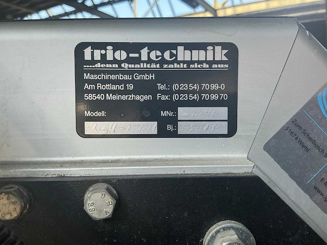 2004 trio technik transportband - afbeelding 2 van  10