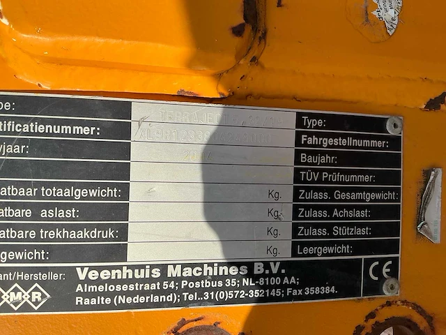 2004 veenhuis - terraject5,32/19 - bouwlandbemester / mestinjecteur - afbeelding 4 van  25