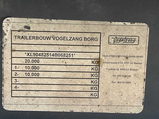 2004 vogelzang va-10-10gb schamel koel/vries aanhangwagen - afbeelding 18 van  25