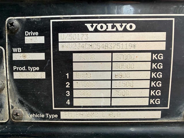 2004 volvo fmfh livestock vrachtwagen - afbeelding 47 van  51